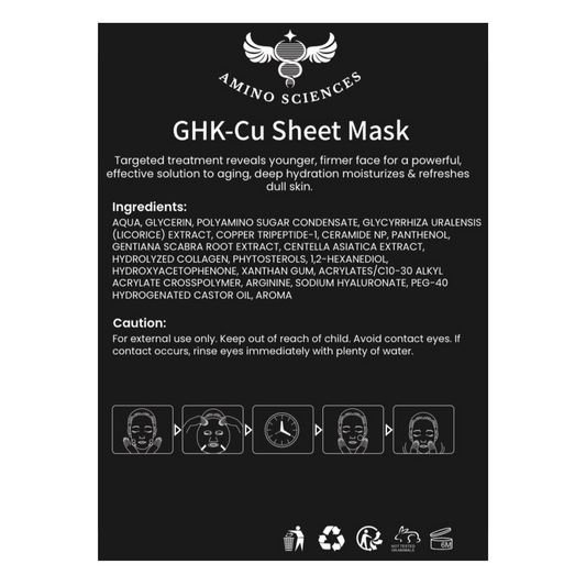 GHK-Cu Sheet Mask 3 pack