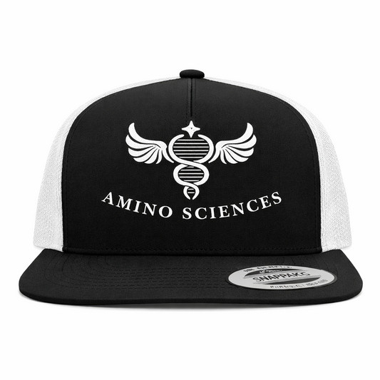AMINO SCIENCES 3-D Embroidered Hat (Black / White )